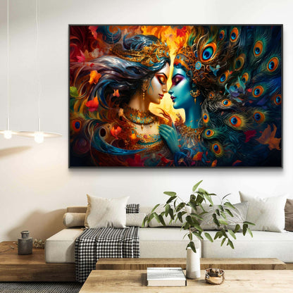 Radha Krishna Premium Canvas Painting