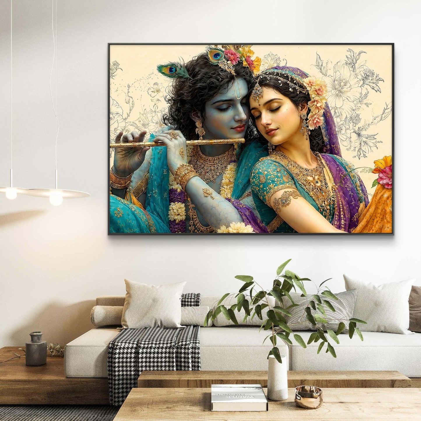 Radha Krishna Premium Canvas Painting - Buy Online | Decor By Neon