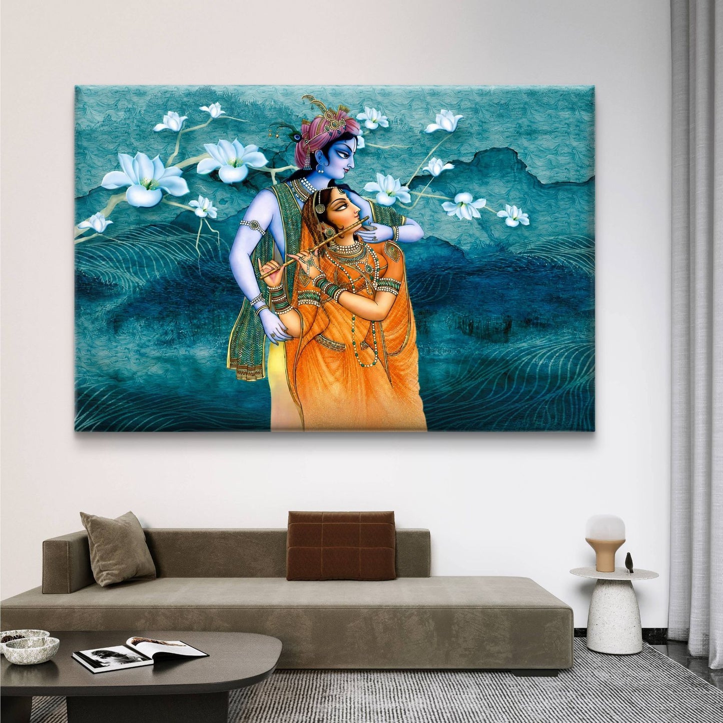 Radha Krishna Premium Canvas Painting - Buy Online | Decor By Neon