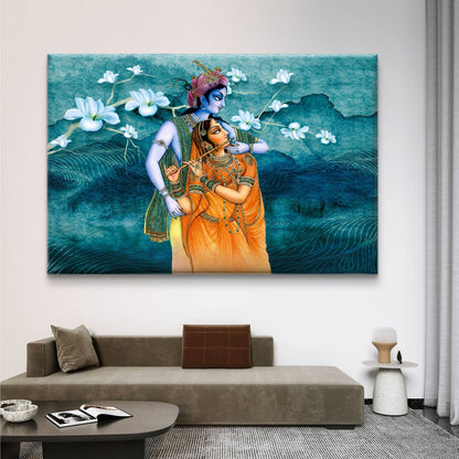 Radha Krishna Premium Canvas Painting
