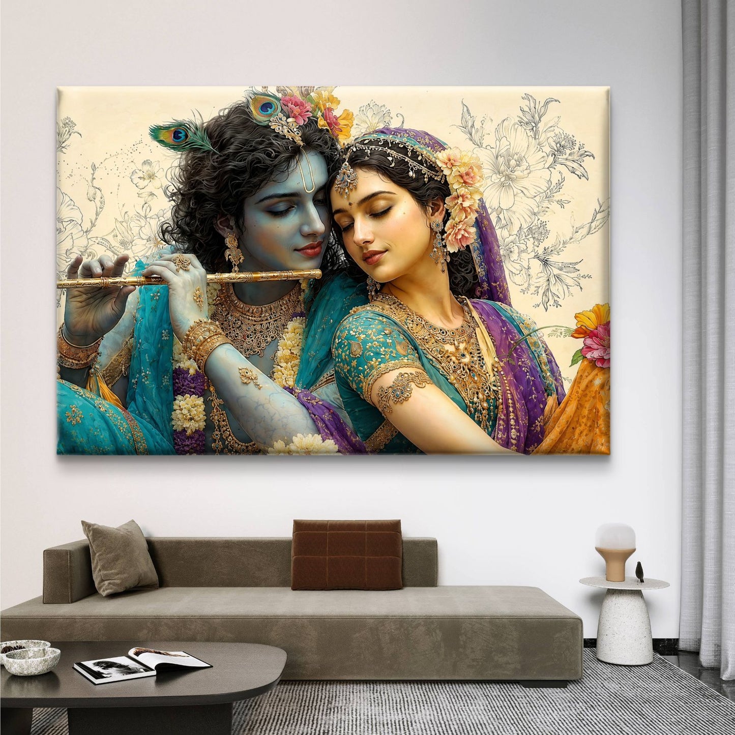 Radha Krishna Premium Canvas Painting - Buy Online | Decor By Neon