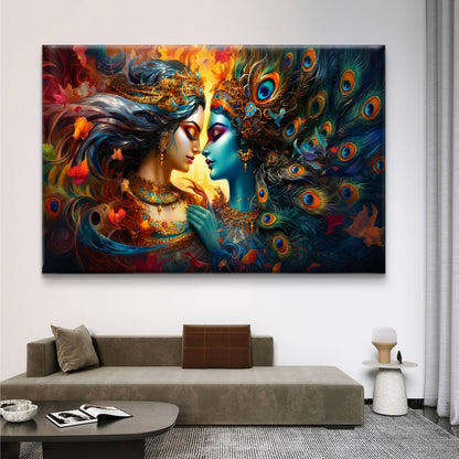 Radha Krishna Premium Canvas Painting