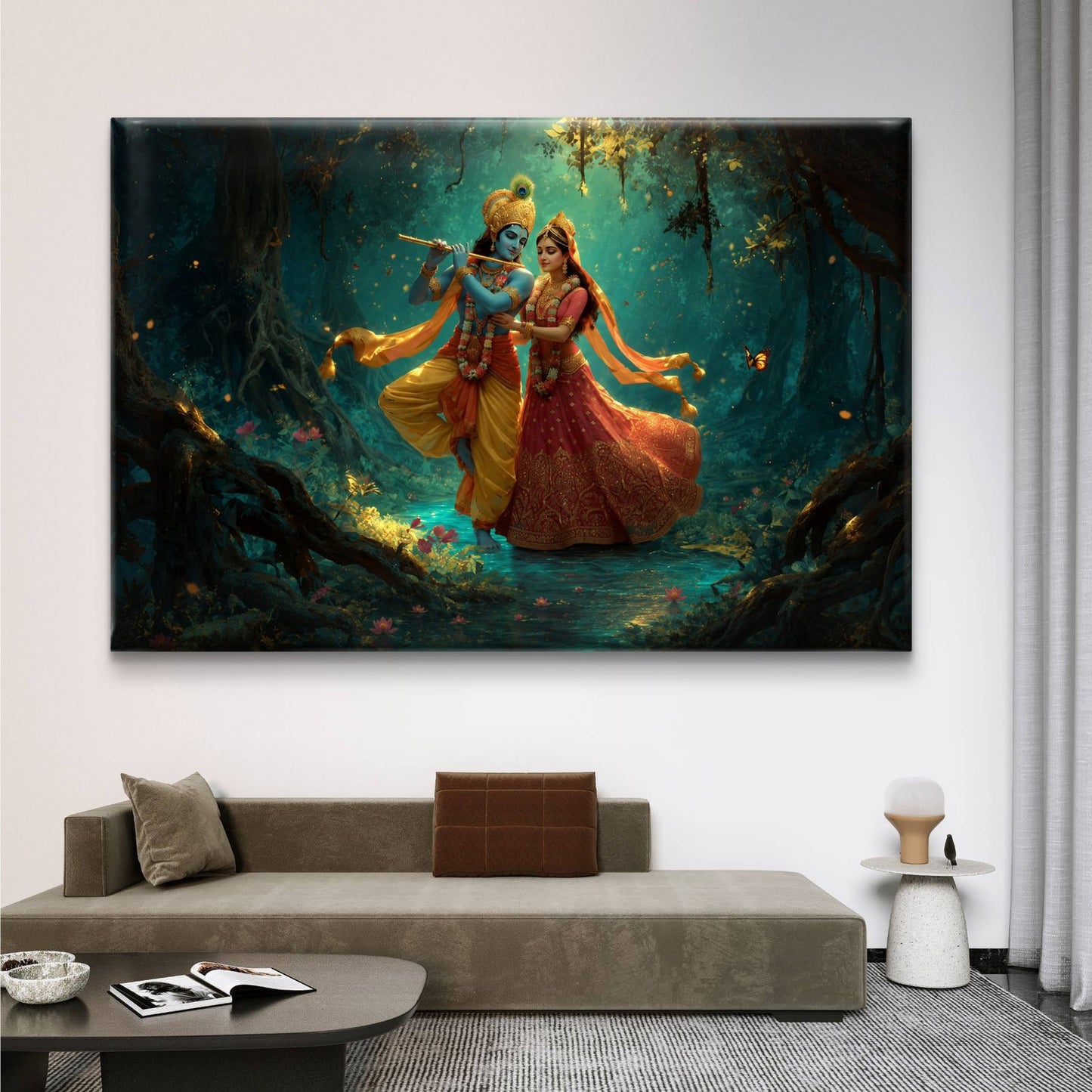 Radha Krishna Premium Canvas Painting - Buy Online | Decor By Neon