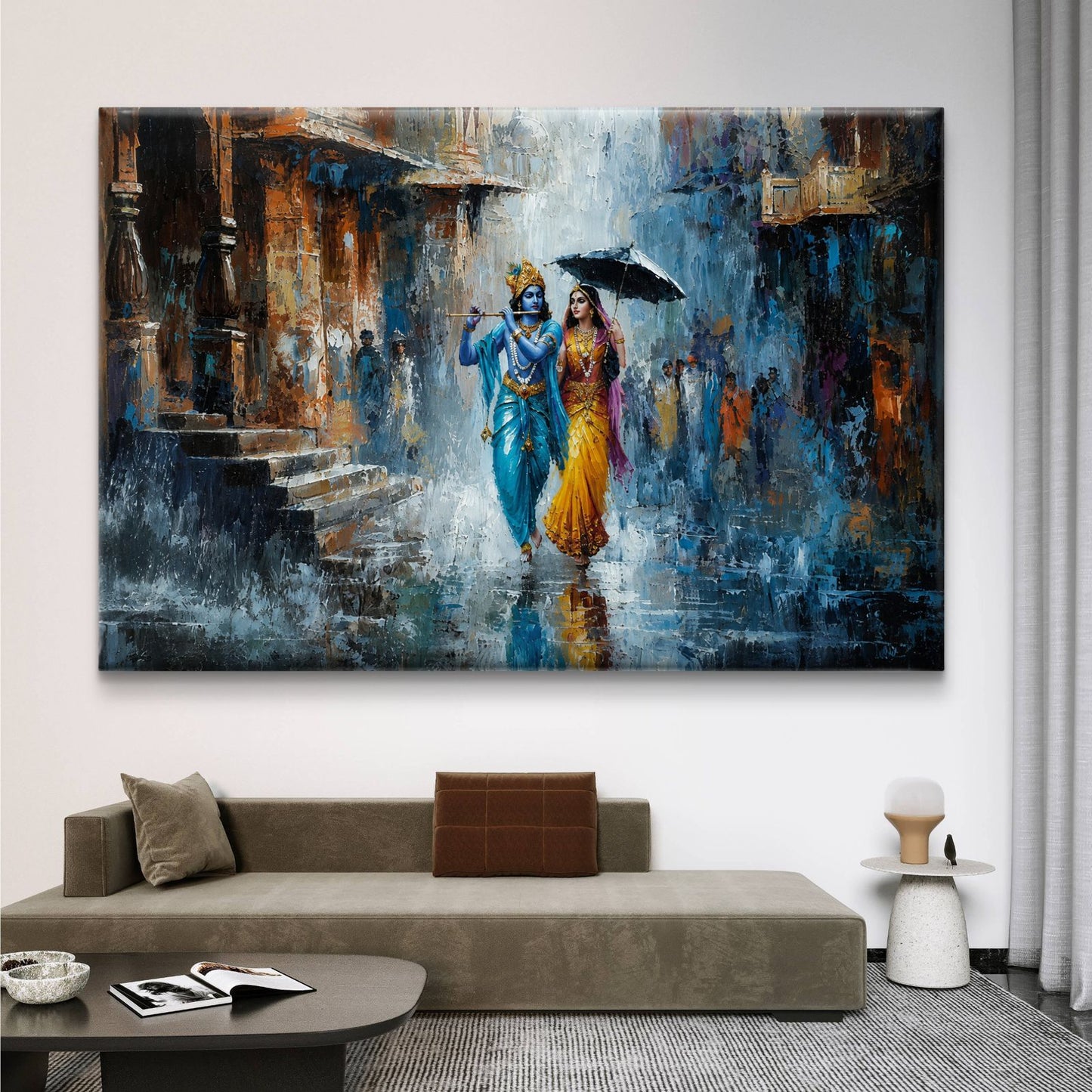 Radha Krishna Premium Canvas Painting - Buy Online | Decor By Neon