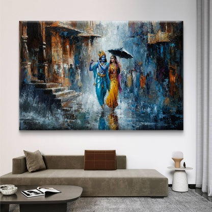 Radha Krishna Premium Canvas Painting