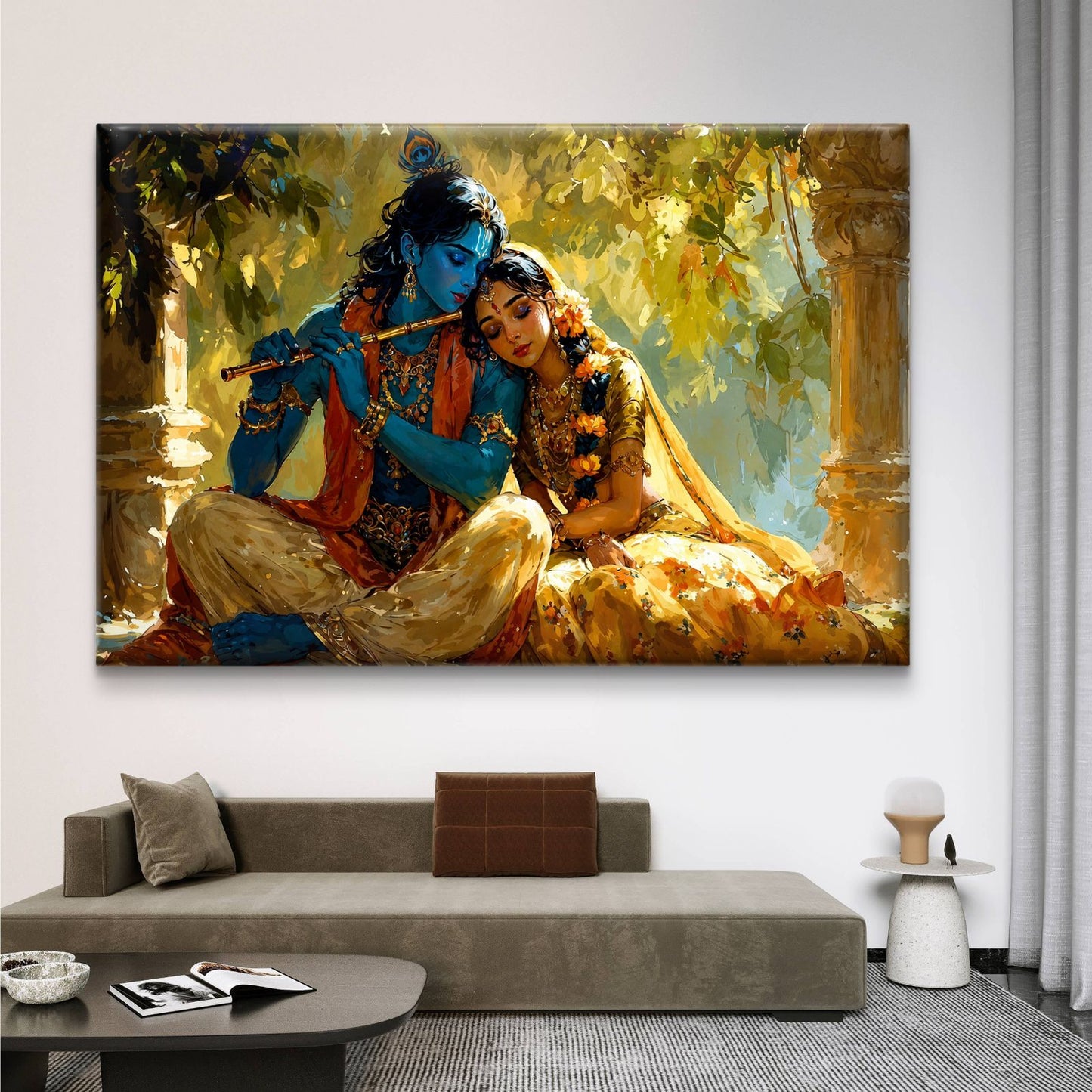 Radha Krishna Premium Canvas Painting - Buy Online | Decor By Neon