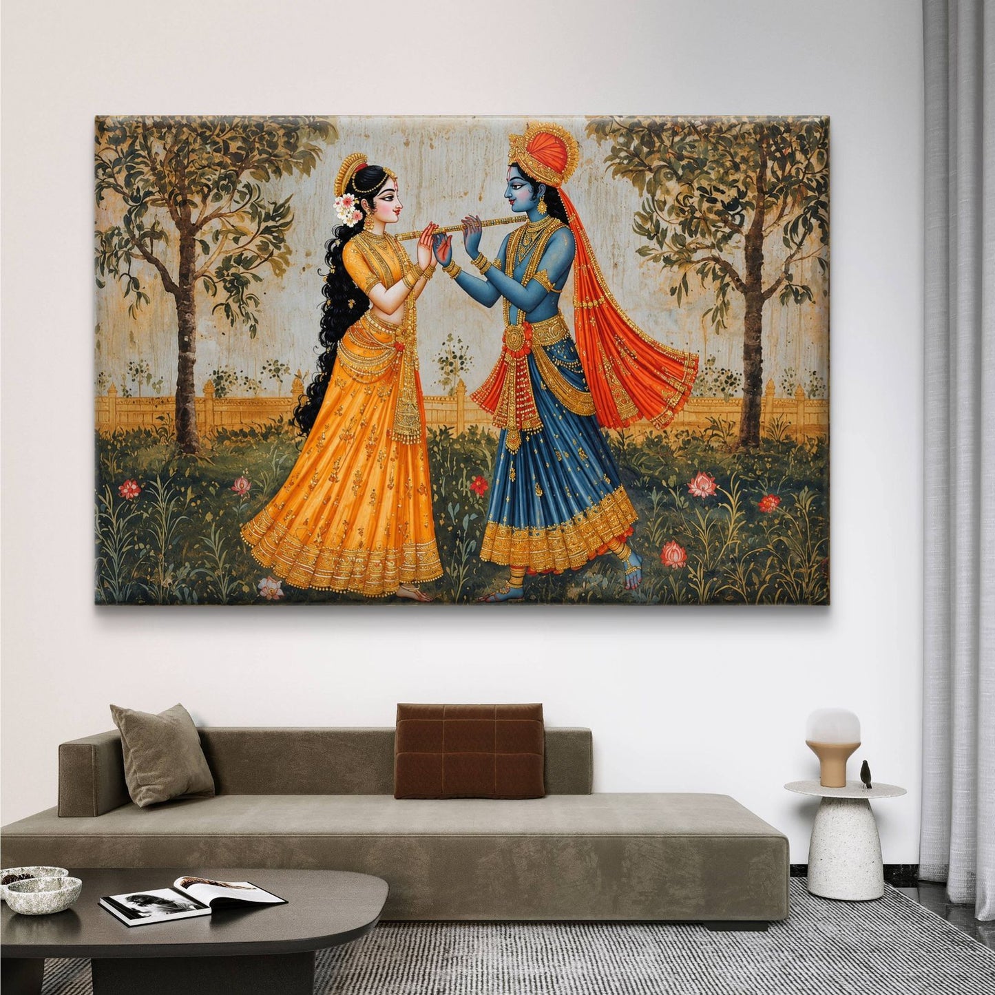 Radha Krishna Premium Canvas Painting - Buy Online | Decor By Neon