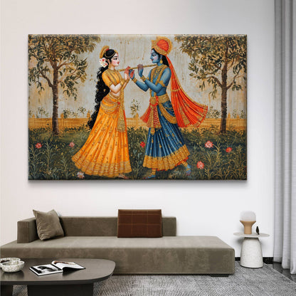 Radha Krishna Premium Canvas Painting