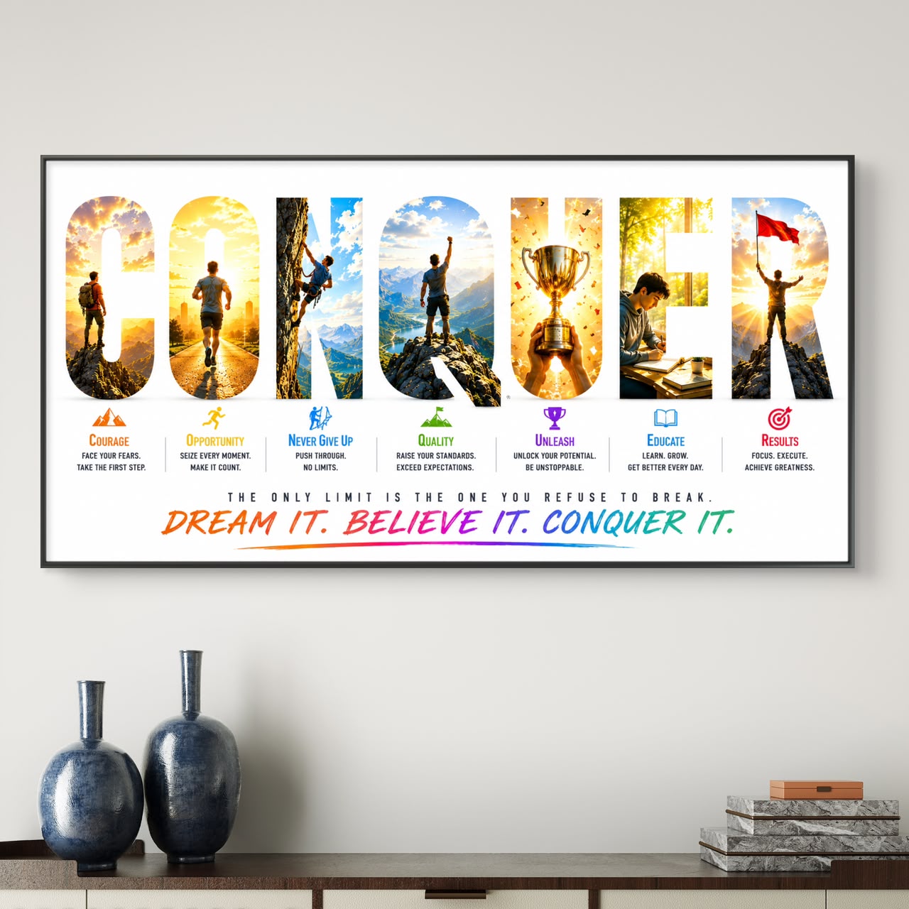 Motivational Premium Canvas Painting - Buy Online | Decor By Neon