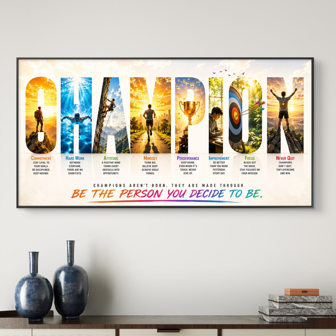 Motivational Premium Canvas Painting - Buy Online | Decor By Neon