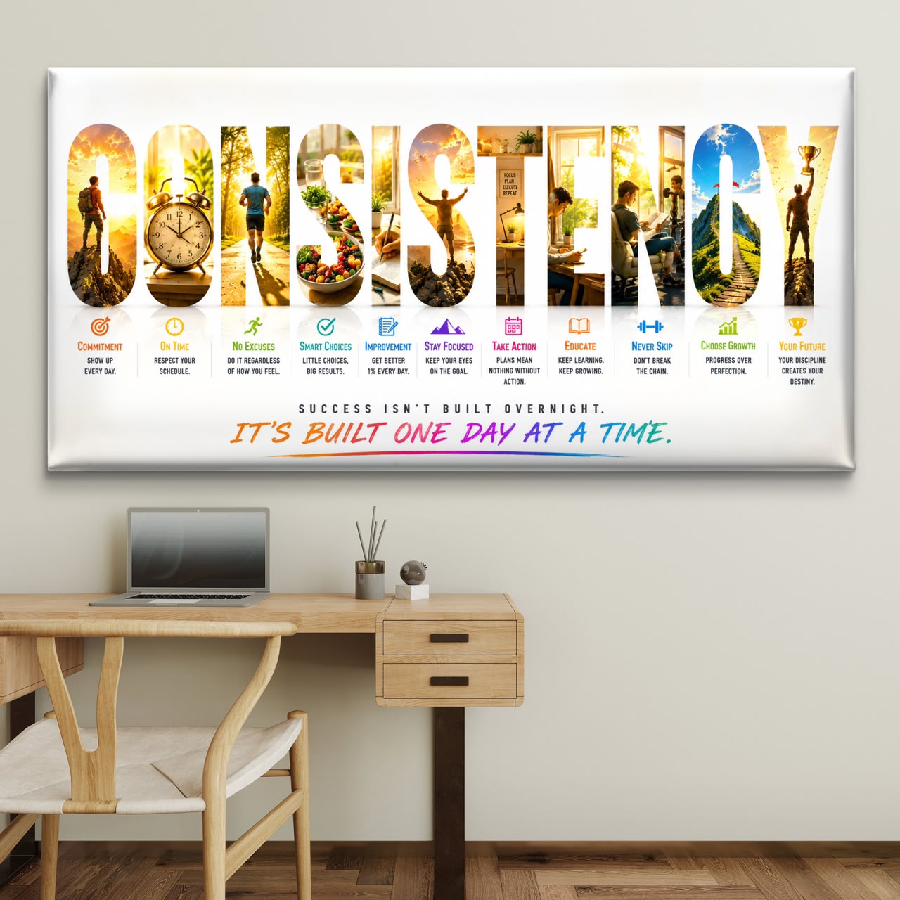 Motivational Premium Canvas Painting - Buy Online | Decor By Neon
