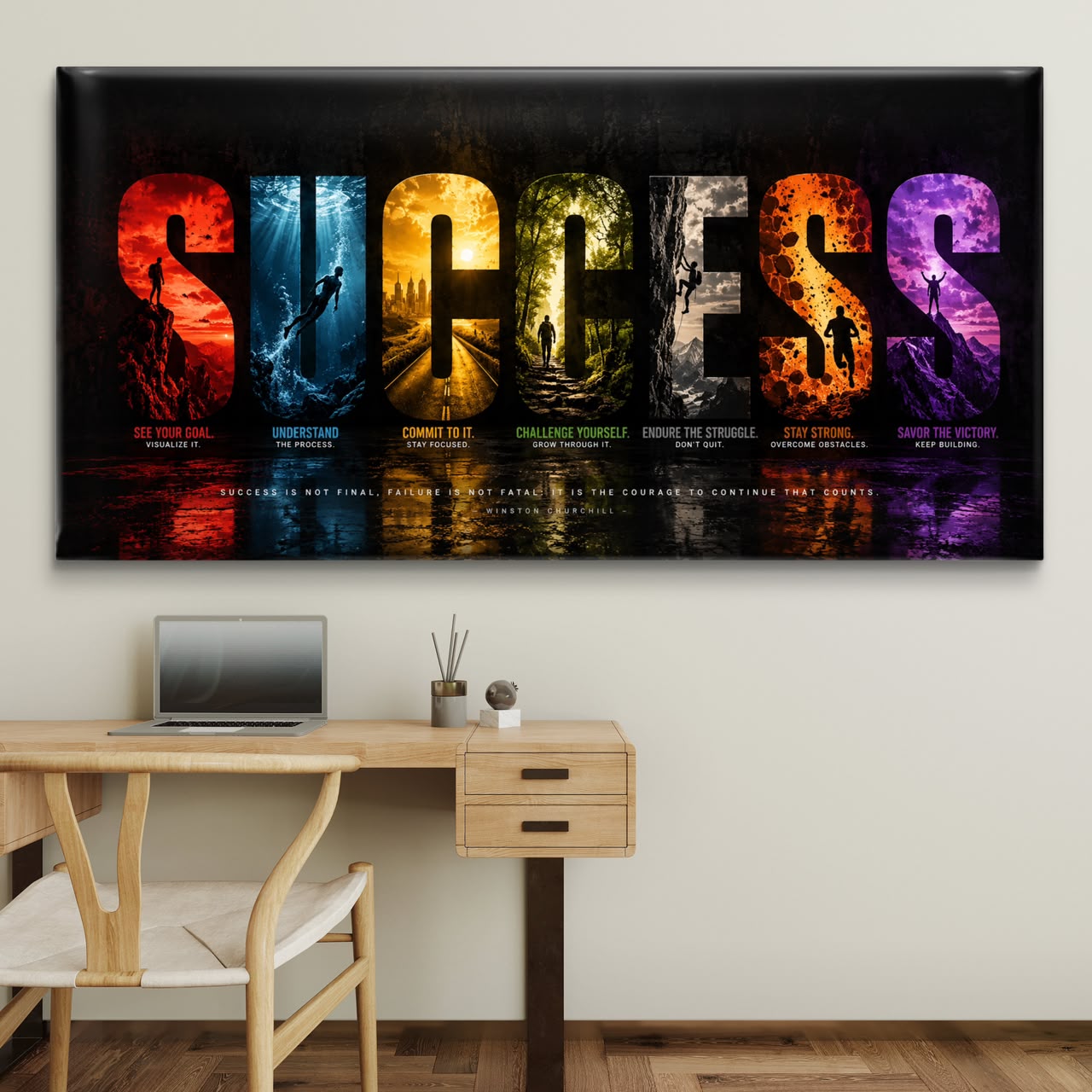 Motivational Premium Canvas Painting - Buy Online | Decor By Neon
