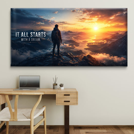 Motivational Premium Canvas Painting - Premium Wall Art | Decor By Neon