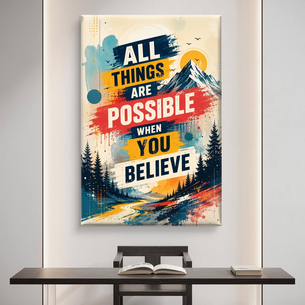 Motivational Premium Canvas Painting - Buy Online | Decor By Neon