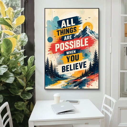 Motivational Premium Canvas Painting - Canvas Wall Art | Decor By Neon