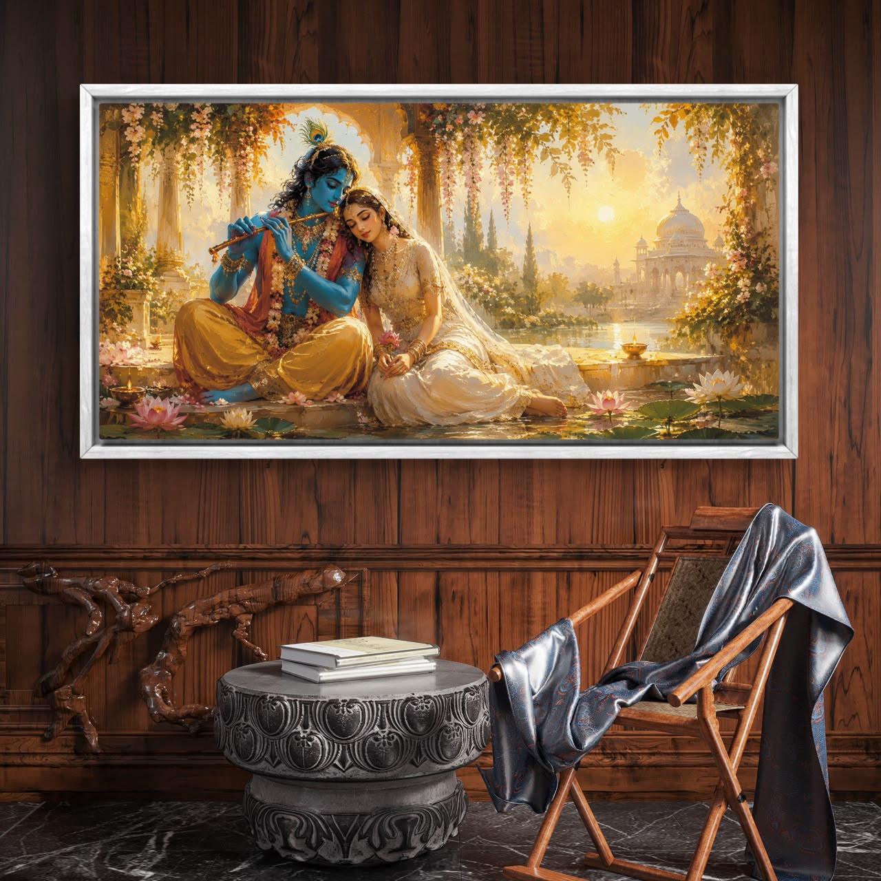 Radha Krishna Premium Canvas Painting - Buy Online | Decor By Neon