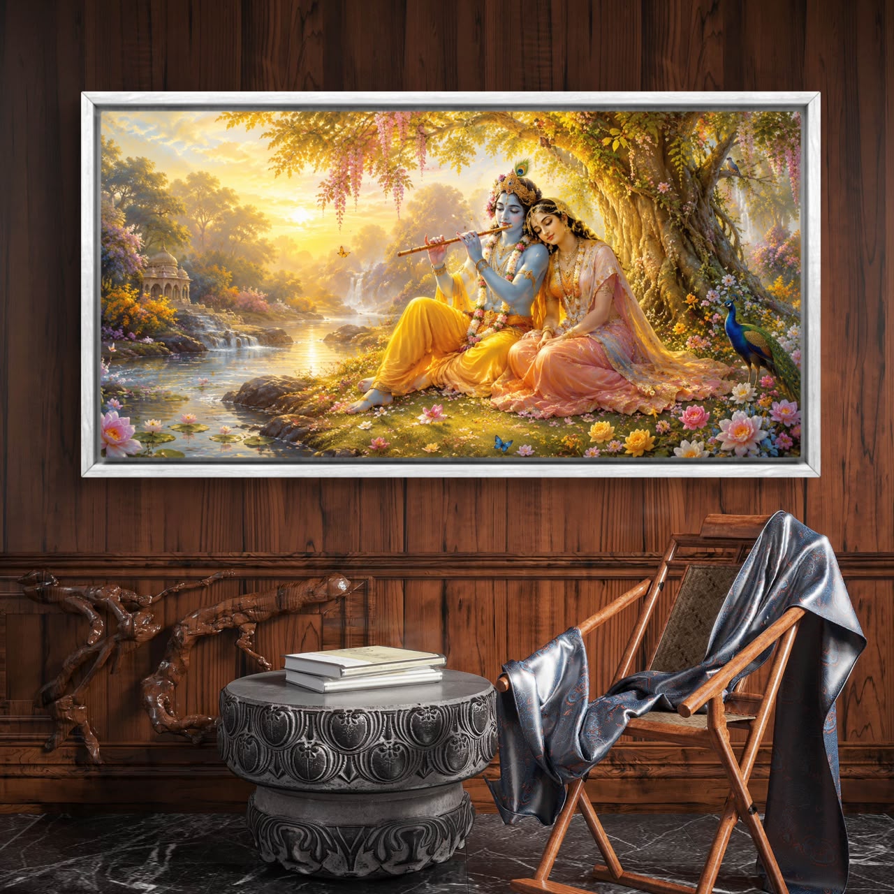 Radha Krishna Premium Canvas Painting - Buy Online | Decor By Neon