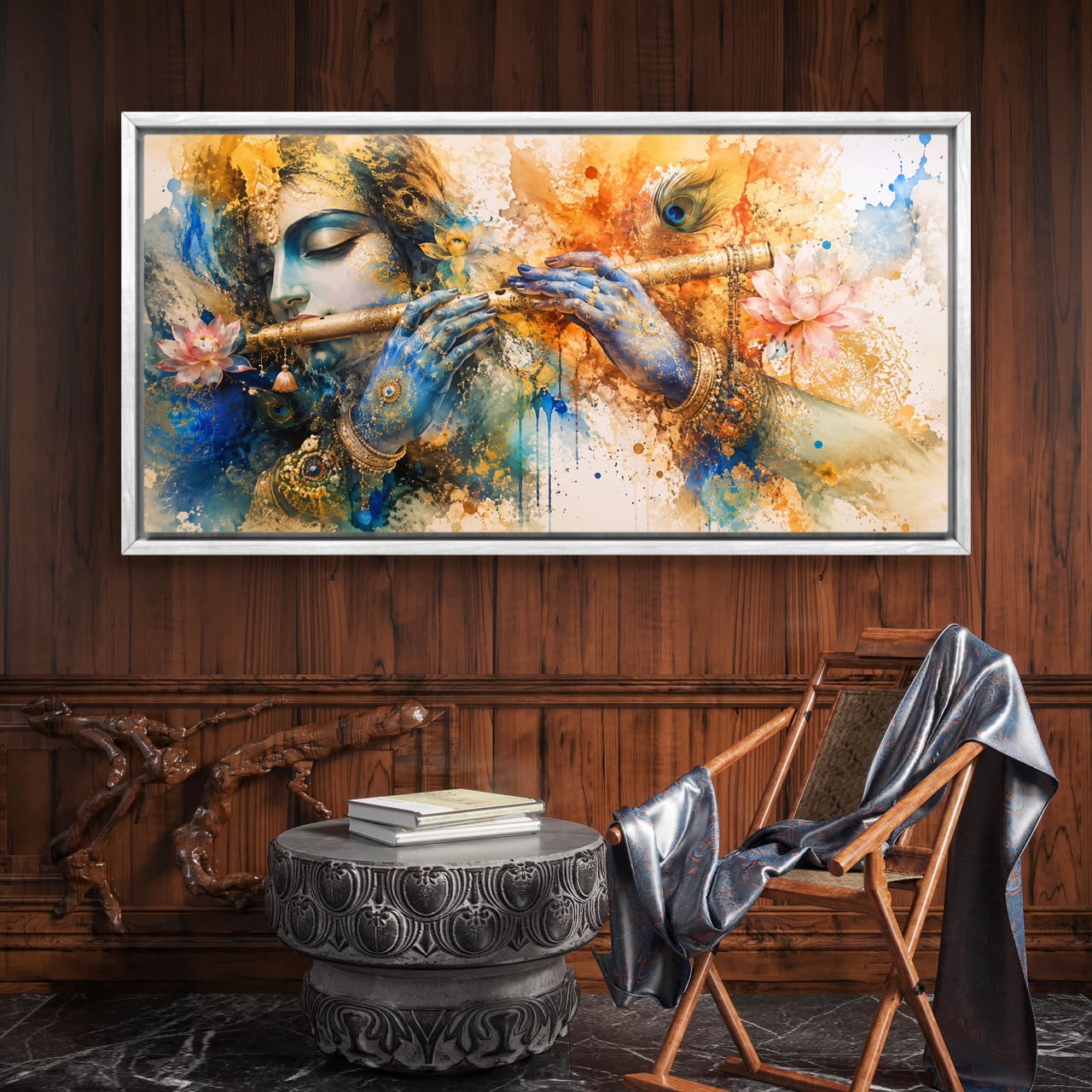 Radha Krishna Premium Canvas Painting - Buy Online | Decor By Neon