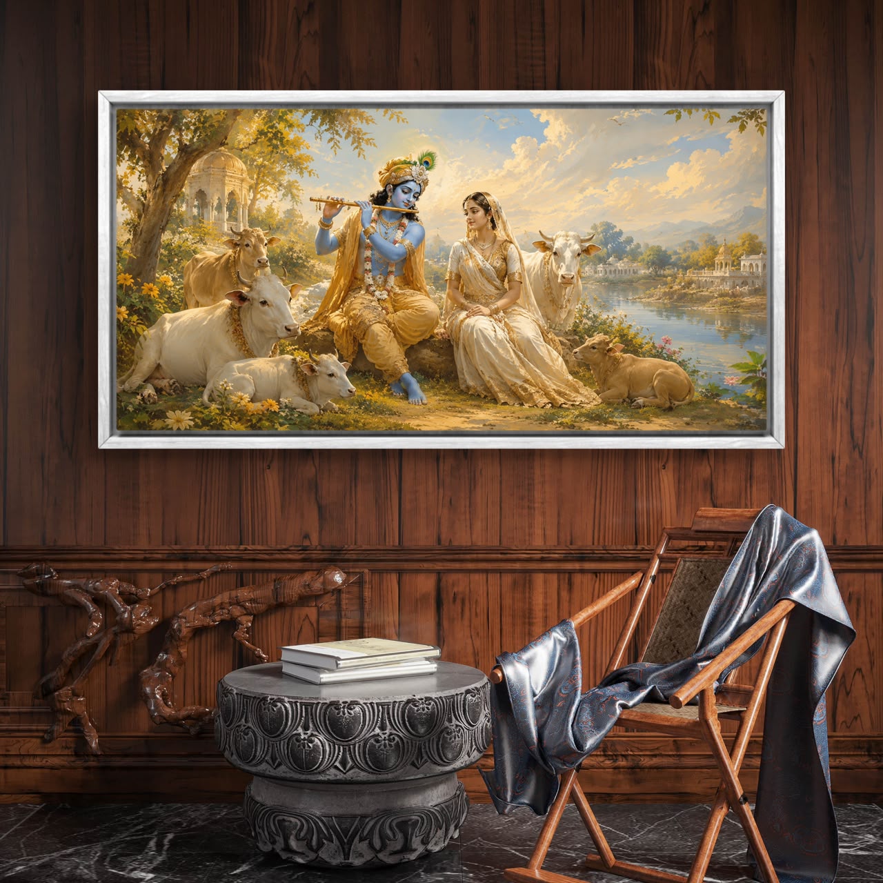 Radha Krishna Premium Canvas Painting - Buy Online | Decor By Neon