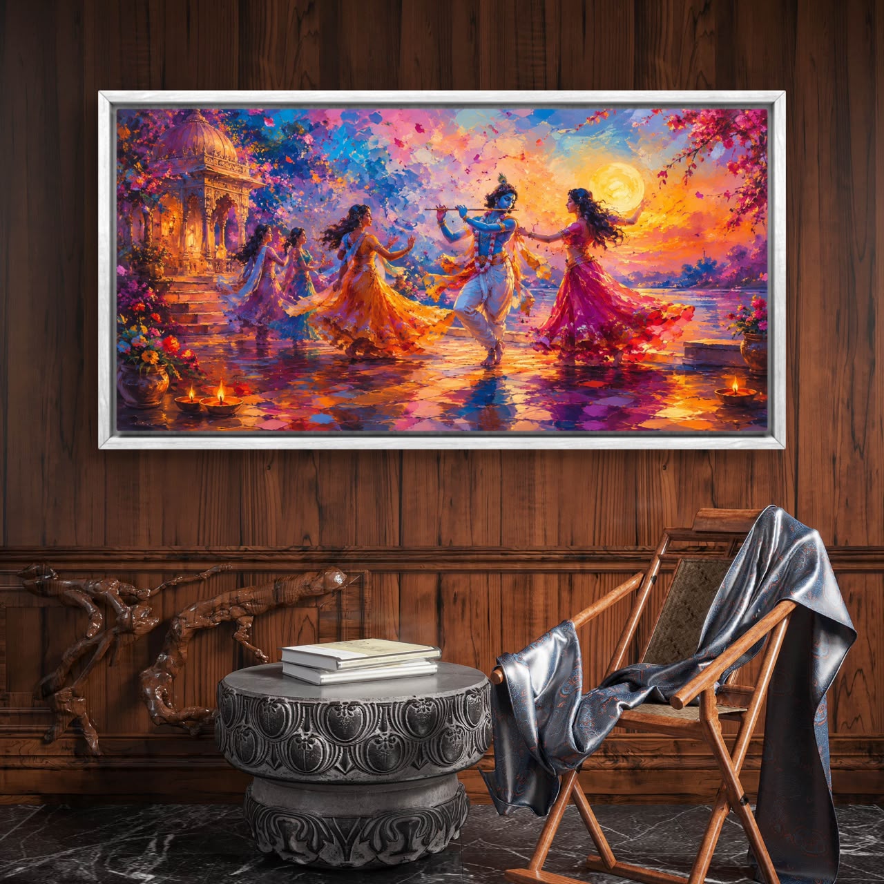 Radha Krishna Premium Canvas Painting - Buy Online | Decor By Neon