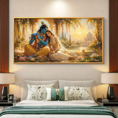 Radha Krishna Premium Canvas Painting
