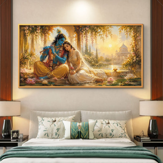 Radha Krishna Premium Canvas Painting - Premium Wall Art | Decor By Neon