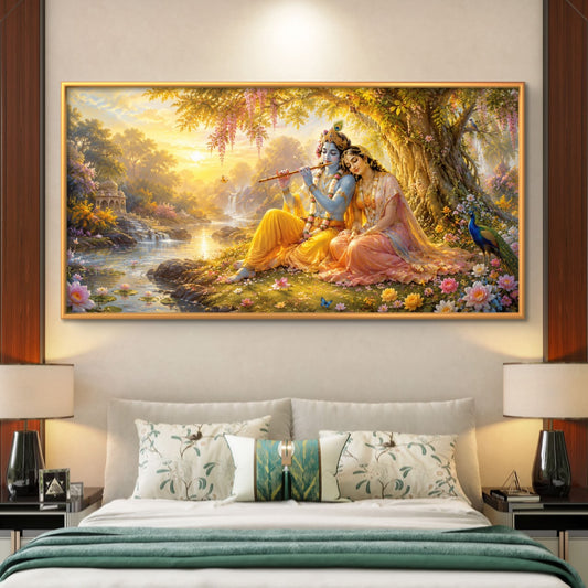 Radha Krishna Premium Canvas Painting - Premium Wall Art | Decor By Neon