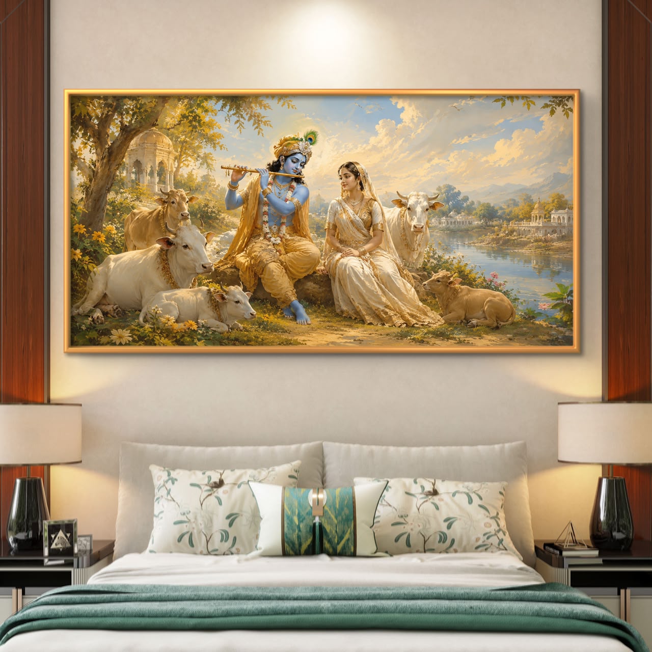 Radha Krishna Premium Canvas Painting - Buy Online | Decor By Neon