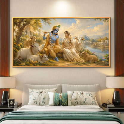 Radha Krishna Premium Canvas Painting