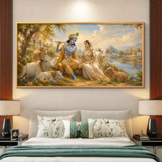 Radha Krishna Premium Canvas Painting - Premium Wall Art | Decor By Neon
