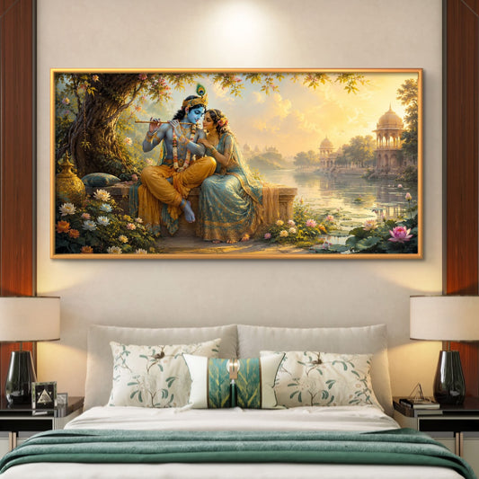 Radha Krishna Premium Canvas Painting - Premium Wall Art | Decor By Neon