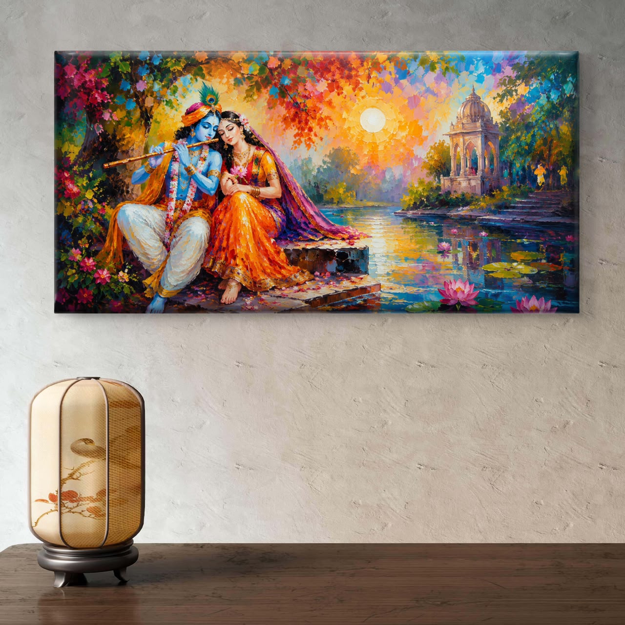Radha Krishna Premium Canvas Painting - Buy Online | Decor By Neon