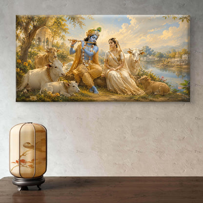 Radha Krishna Premium Canvas Painting
