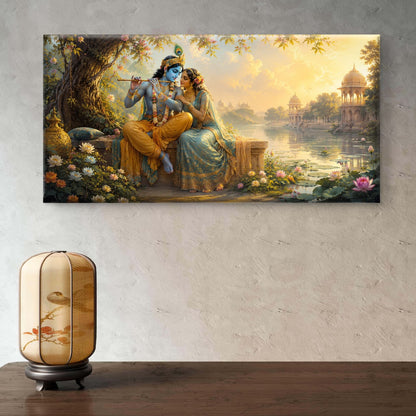Radha Krishna Premium Canvas Painting