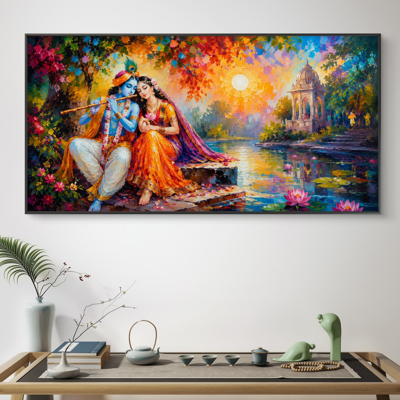Radha Krishna Premium Canvas Painting - Buy Online | Decor By Neon