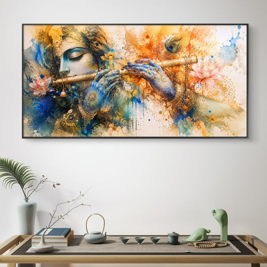 Radha Krishna Premium Canvas Painting - Canvas Wall Art | Decor By Neon