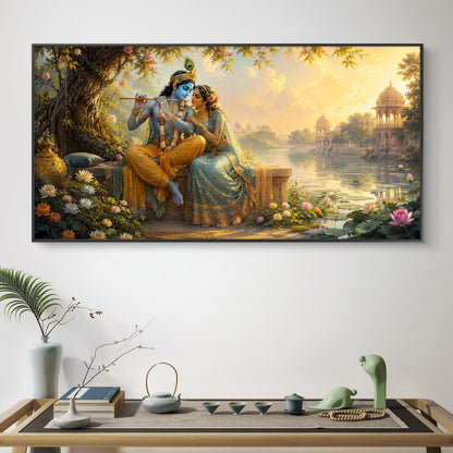 Radha Krishna Premium Canvas Painting