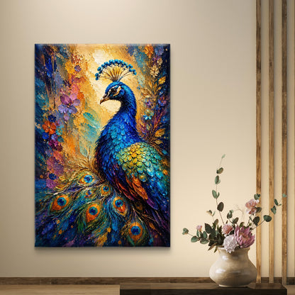 Peacock Premium Canvas Painting