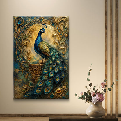 Peacock Premium Canvas Painting