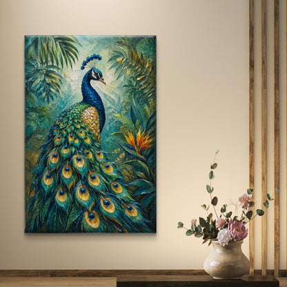 Peacock Premium Canvas Painting
