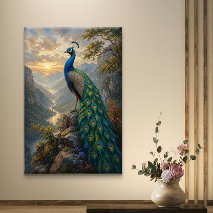 Peacock Premium Canvas Painting