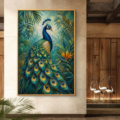Peacock Premium Canvas Painting