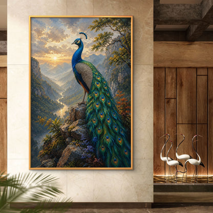 Peacock Premium Canvas Painting