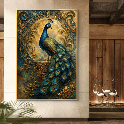 Peacock Premium Canvas Painting