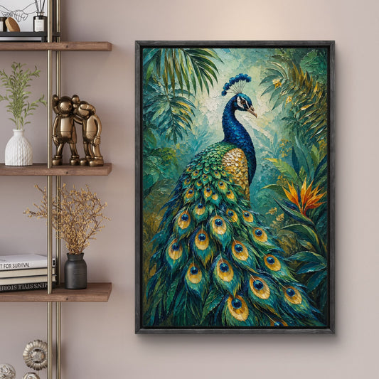 Peacock Premium Canvas Painting - Canvas Wall Art | Decor By Neon