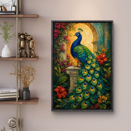 Peacock Premium Canvas Painting - Canvas Wall Art | Decor By Neon