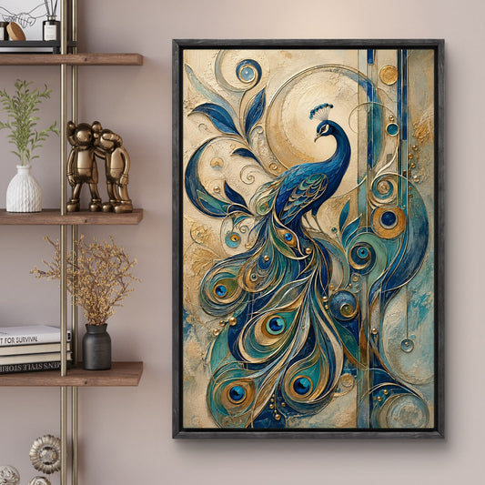 Peacock Premium Canvas Painting - Canvas Wall Art | Decor By Neon