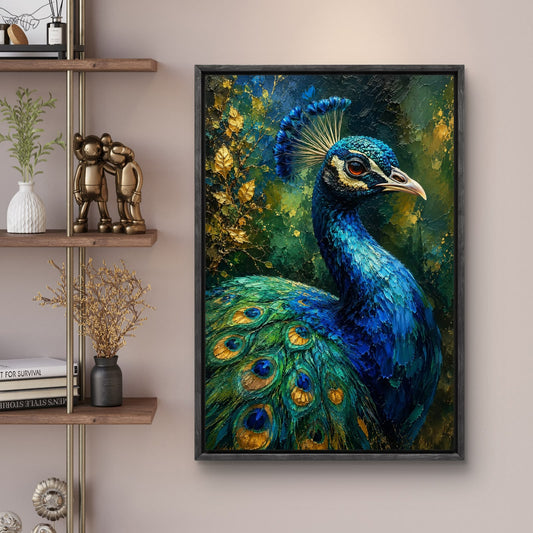 Peacock Premium Canvas Painting - Canvas Wall Art | Decor By Neon