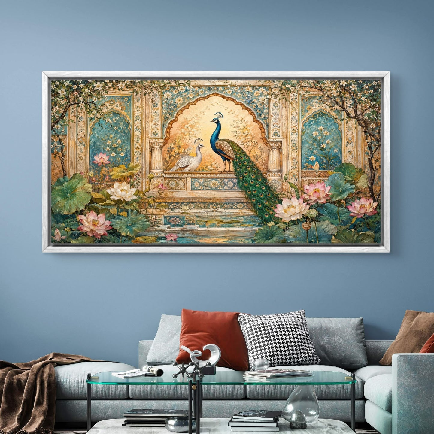 Peacock Premium Canvas Painting - Buy Online | Decor By Neon