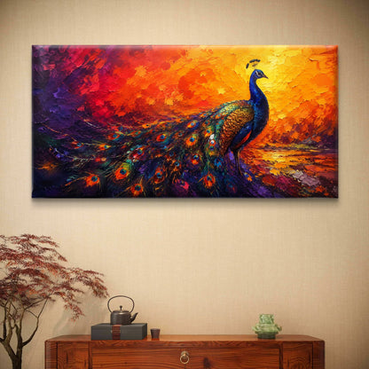 Peacock Premium Canvas Painting